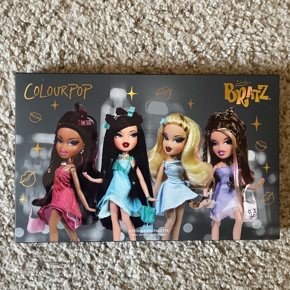 Colourpop x bratz and colourpop x stranger things eyeshadow palette bundle NIB